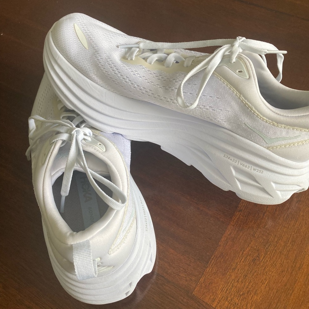 Hoka One One White Athletic Shoes